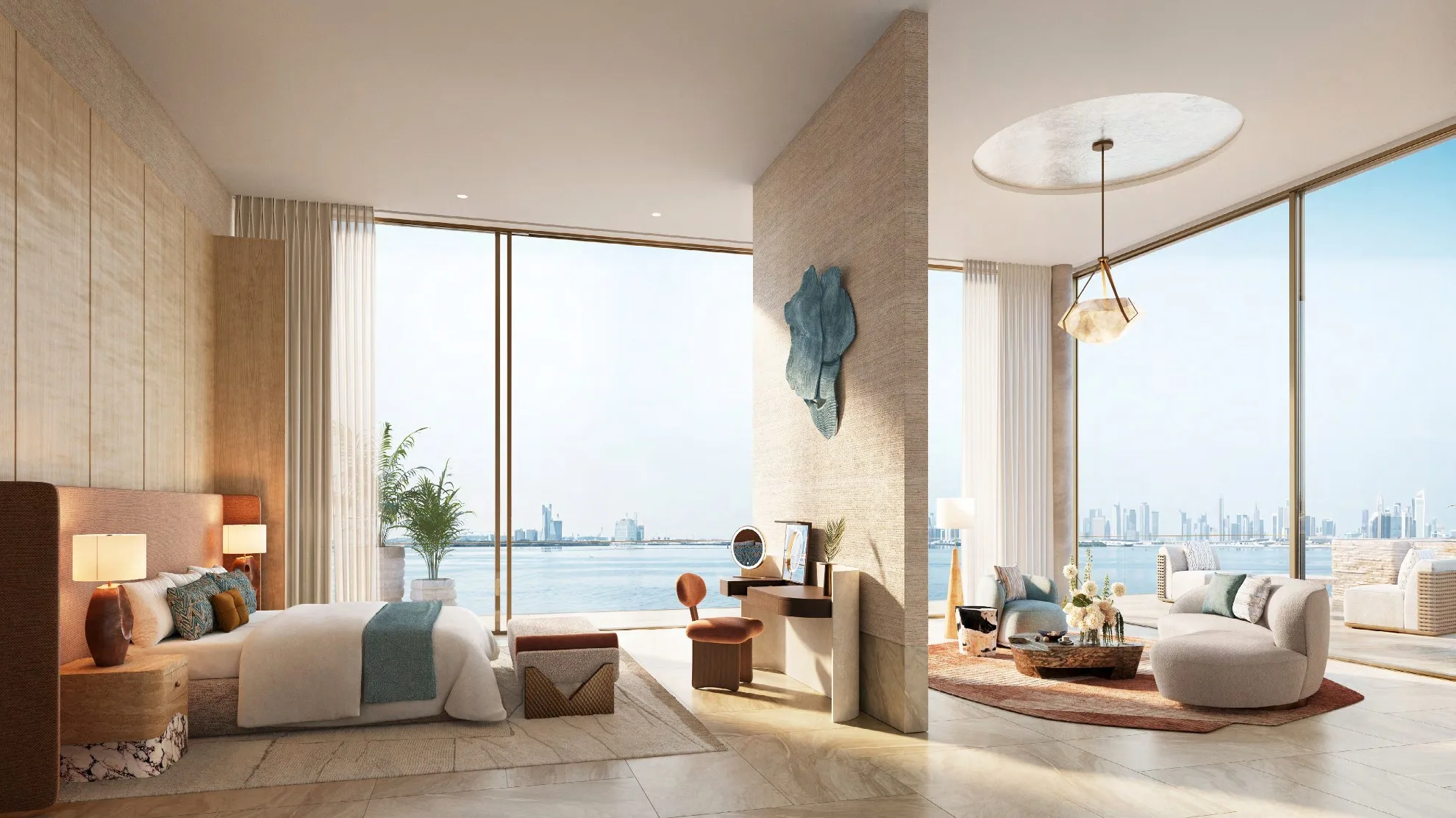 Warm open-plan residence at Lunaya Terraces