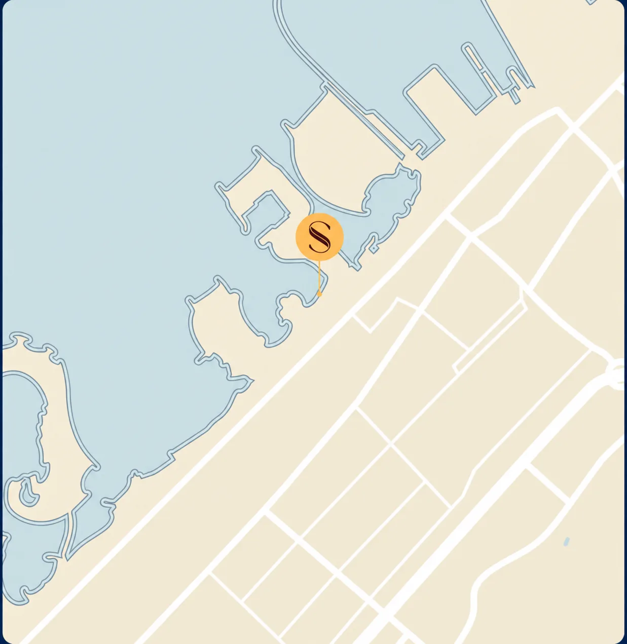 Map positioning Lunaya near Sheikh Zayed Road and major destinations in the Jebel Ali growth corridor